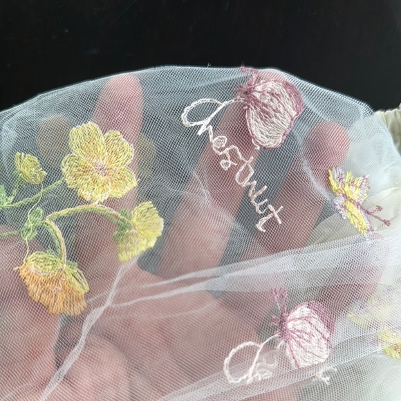 Floral Embroidered Dress - Cream and Multicolor - Picture 6 of 7